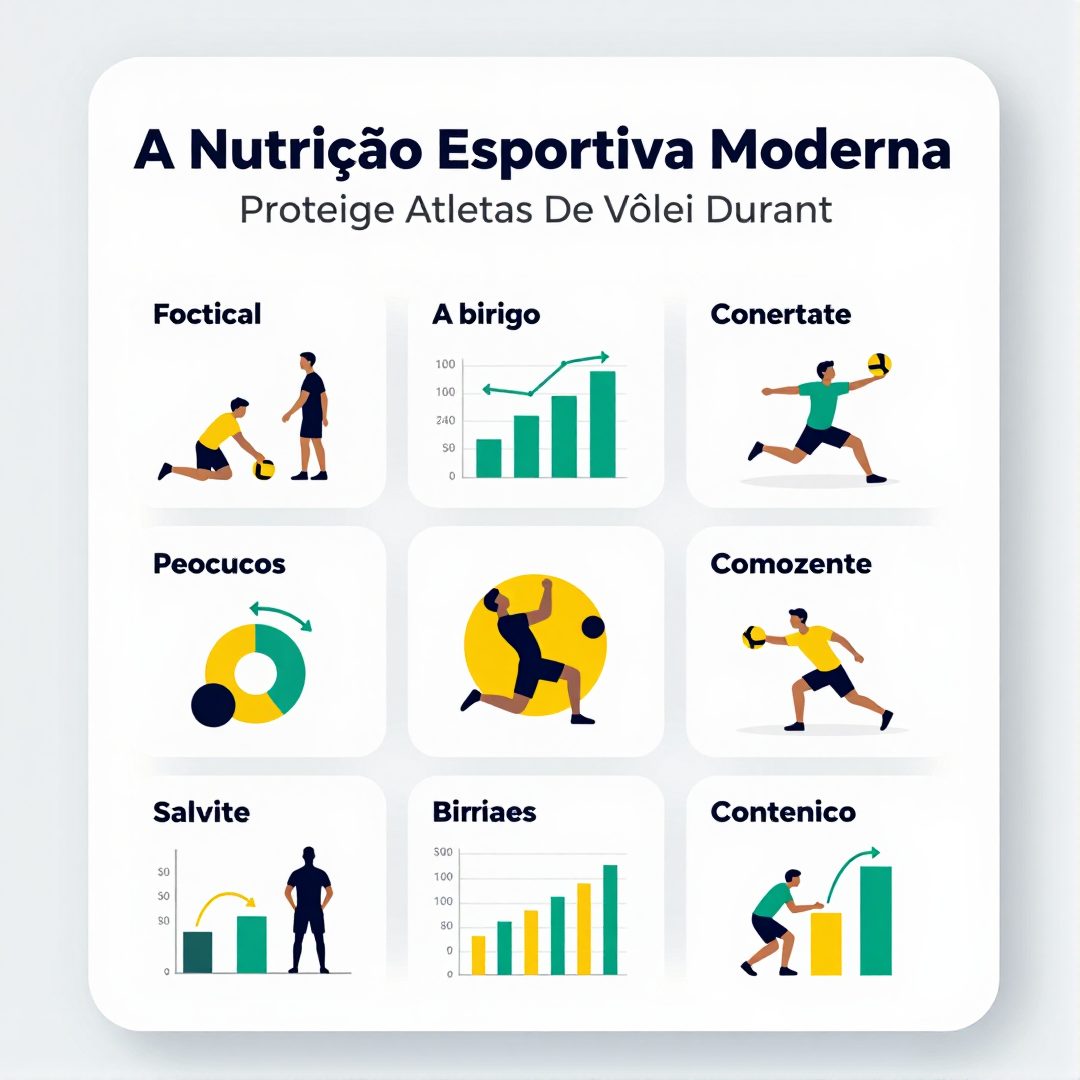 Infográfico - A Nutrição Esportiva Moderna Protege Atletas De Vôlei Durante Grandes Finais