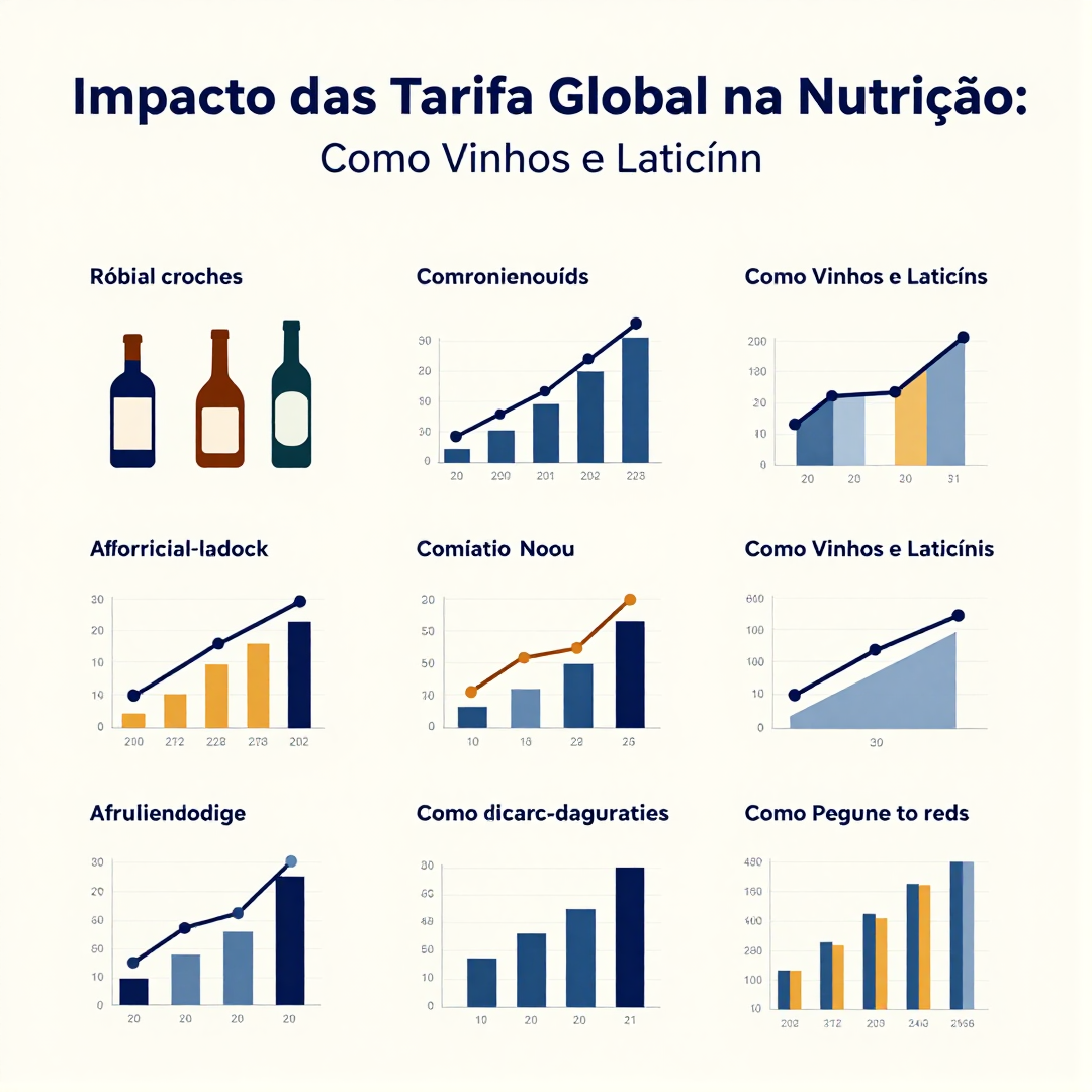 Infográfico - Impacto das Tarifa Global na Nutrição: Como Vinhos e Laticínios Podem Alterar a Dieta Preventiva