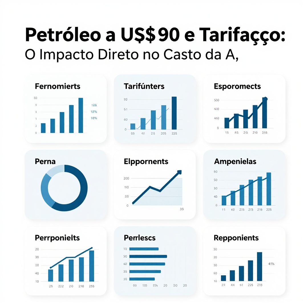 Infográfico - Petróleo a US$ 90 e Tarifaço: O Impacto Direto no Custo da Alimentação Saudável no Brasil