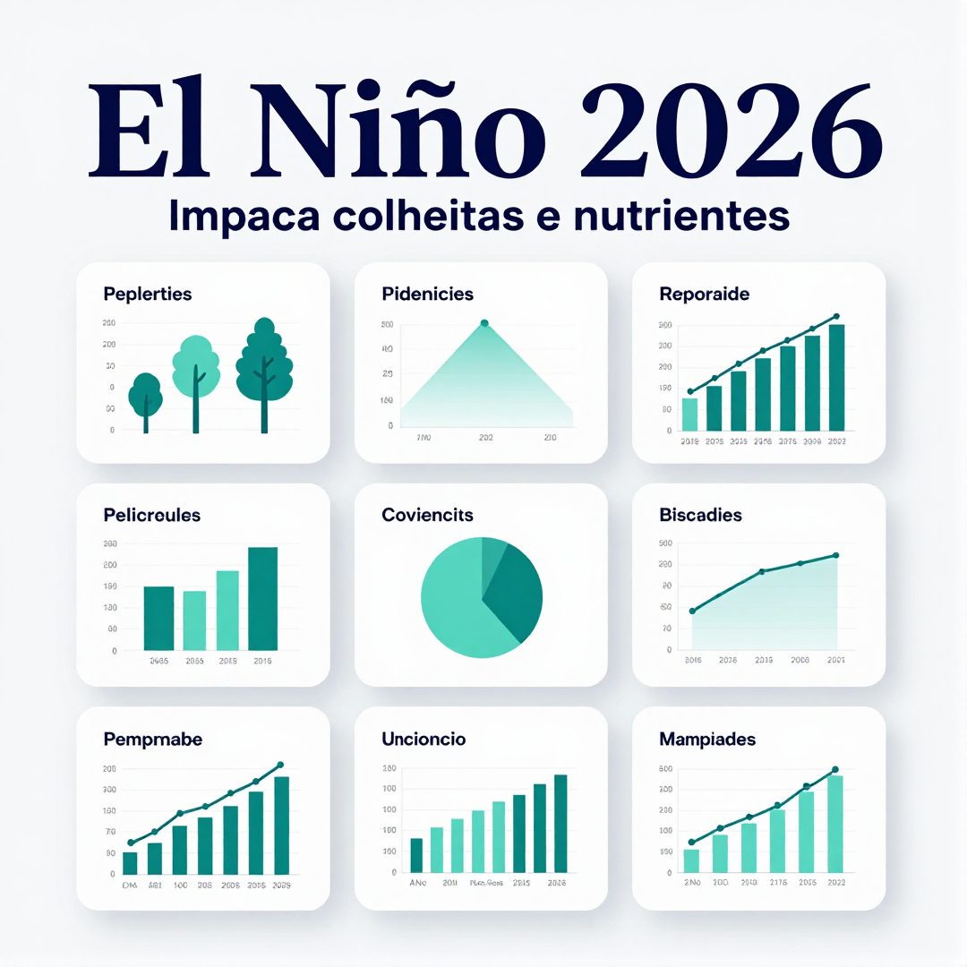 Infográfico - El Niño 2026 impacta colheitas e nutrientes; veja como ajustar a dieta no Brasil