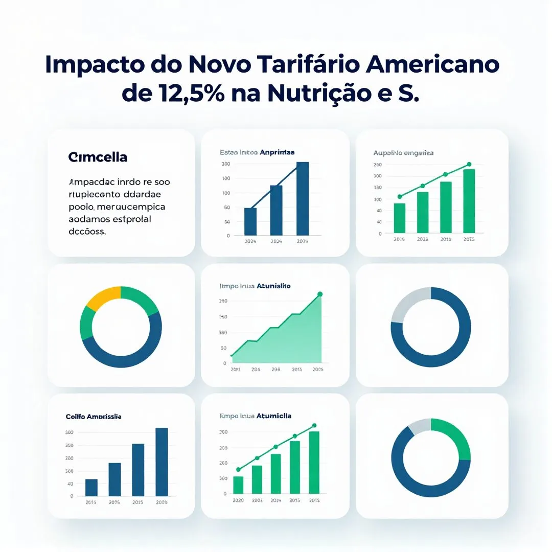 Infográfico - Impacto do Novo Tarifário Americano de 12,5% na Nutrição e Saúde Preventiva Brasileira