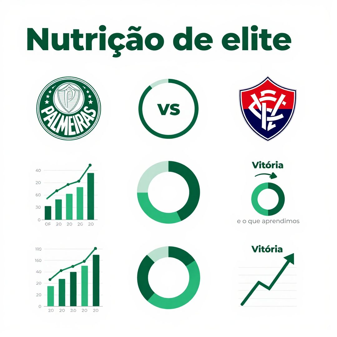 Infográfico - Nutrição de elite: Palmeiras vs Vitória e o que aprendemos com atletas globais