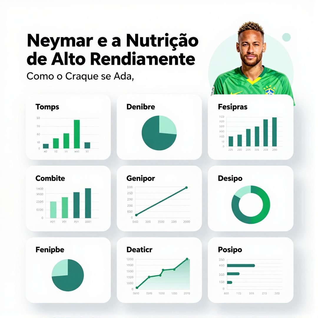 Infográfico - Neymar e a Nutrição de Alto Rendimento: Como o Craque se Adapta aos Diferentes Climas e Exigências do Futebol Internacio