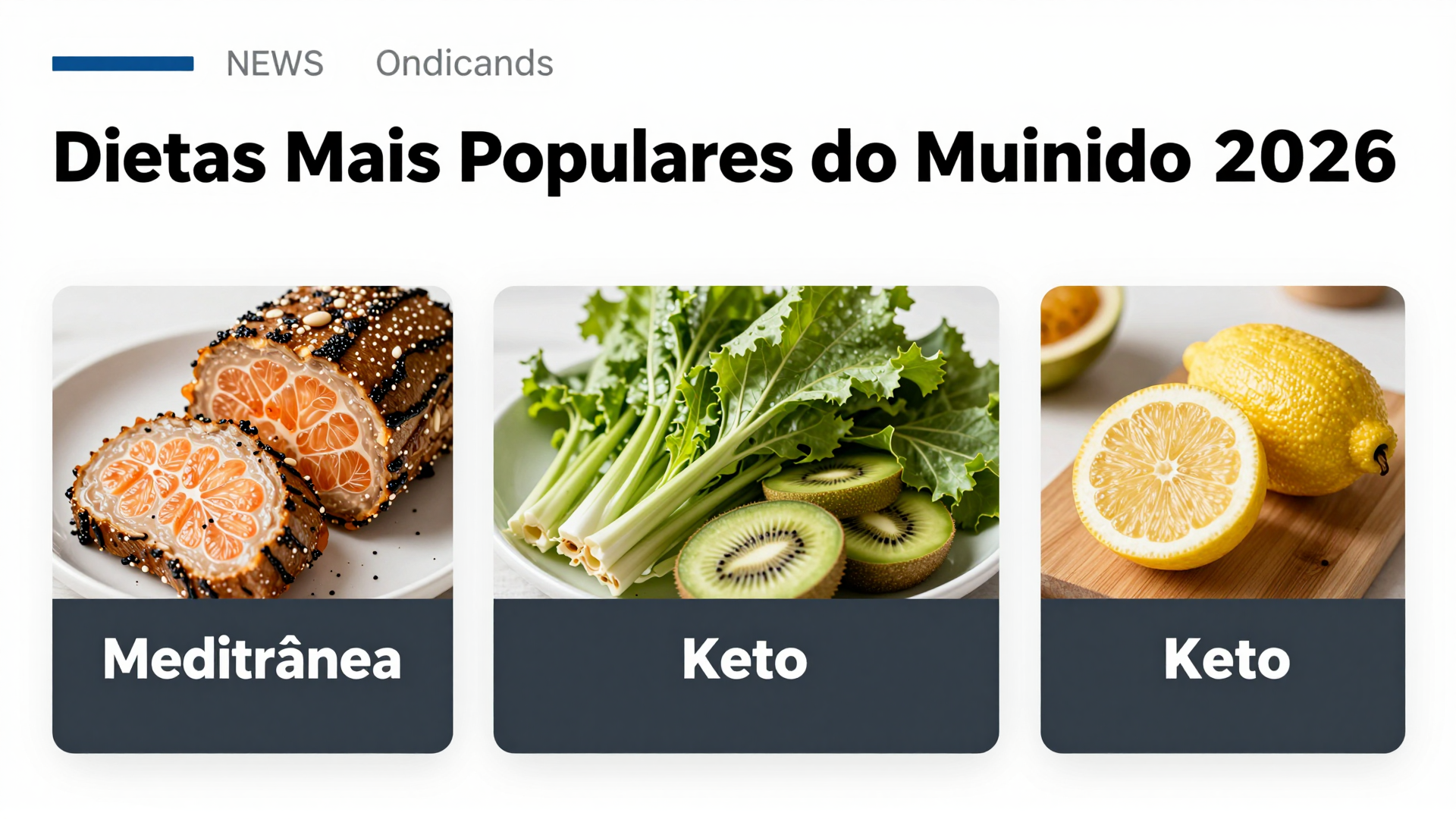 Dietas Mais Populares do Mundo em 2026: Mediterrânea, Keto e Plant-Based — Guia Completo com Evidências Científicas