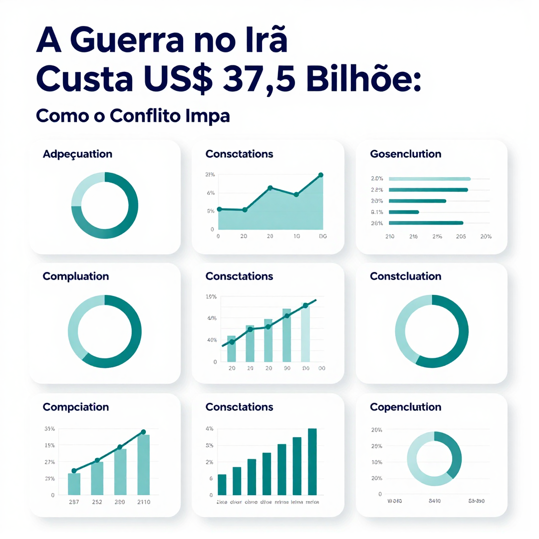 Infográfico - A Guerra no Irã Custa US$ 37,5 Bilhões: Como o Conflito Impacta a Nutrição Global e a Saúde Preventiva