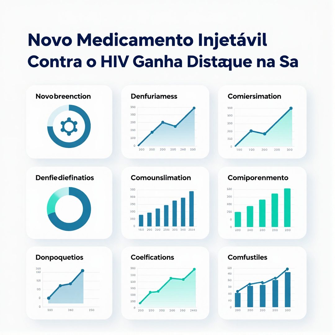 Infográfico - Novo Medicamento Injetável Contra o HIV Ganha Destaque na Saúde Preventiva Internacional e no SUS
