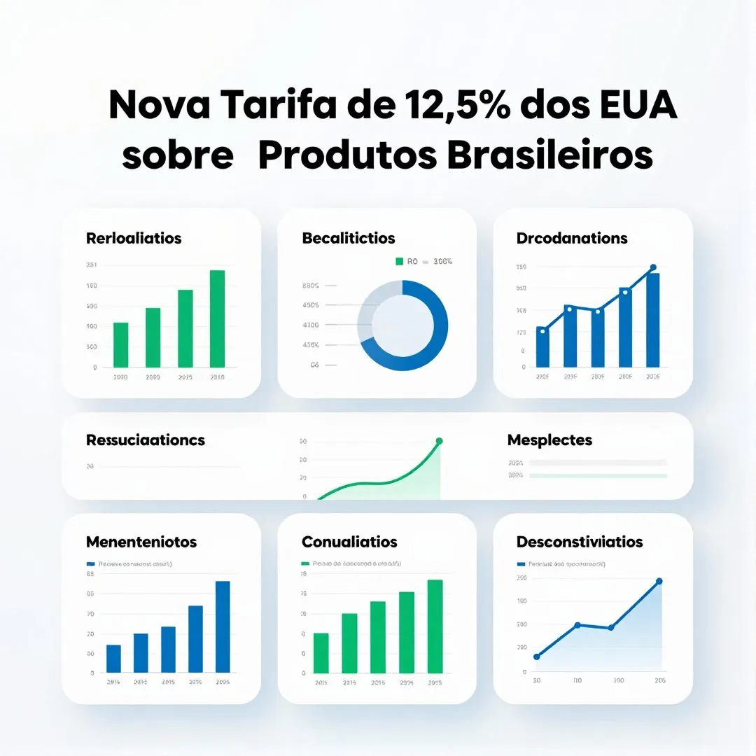 Infográfico - A Nova Tarifa de 12,5% dos EUA sobre Produtos Brasileiros: Impacto na Nutrição Global e na Oferta de Alimentos Funcionai