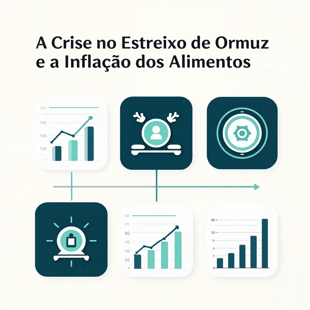 Infográfico - A Crise no Estreito de Ormuz e a Inflação dos Alimentos: Impactos na Nutrição Global e na Saúde Preventiva