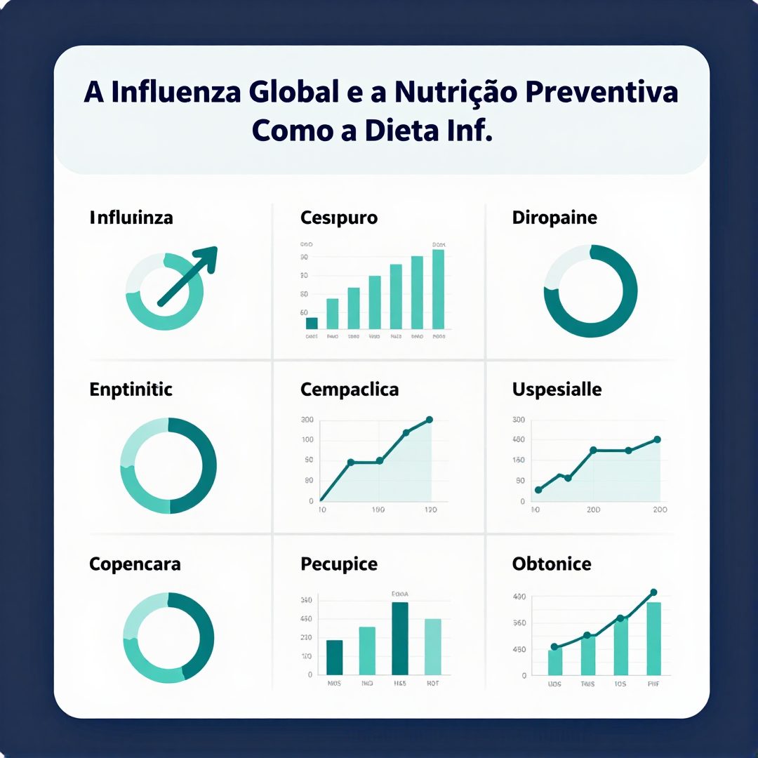 Infográfico - A Influenza Global e a Nutrição Preventiva: Como a Dieta Influencia a Imunidade no Mundo Inteiro