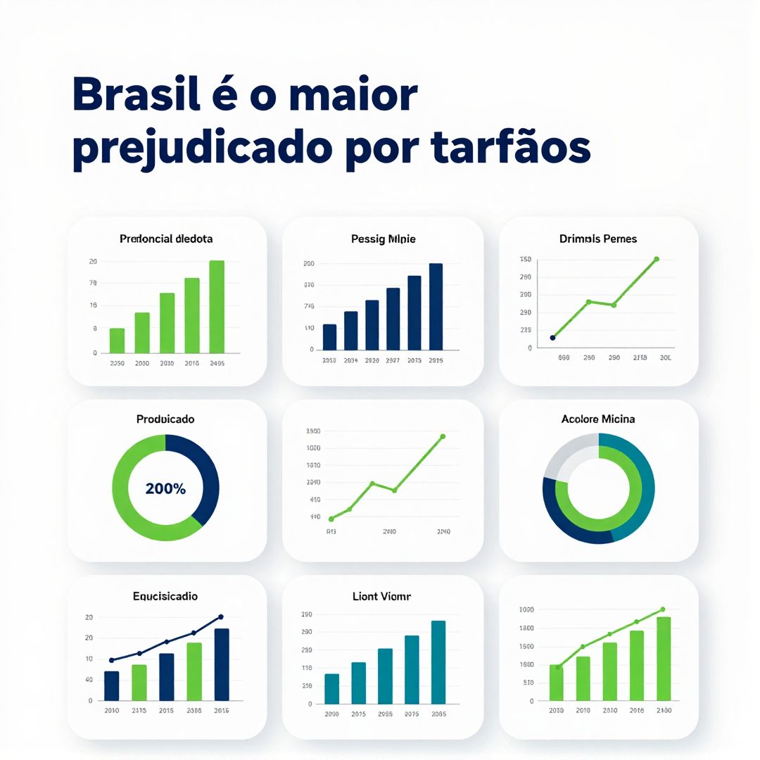 Infográfico - Brasil é o maior prejudicado por tarifaços, diz 'Financial Times': impacto na cesta de alimentos e estratégias de nutriç