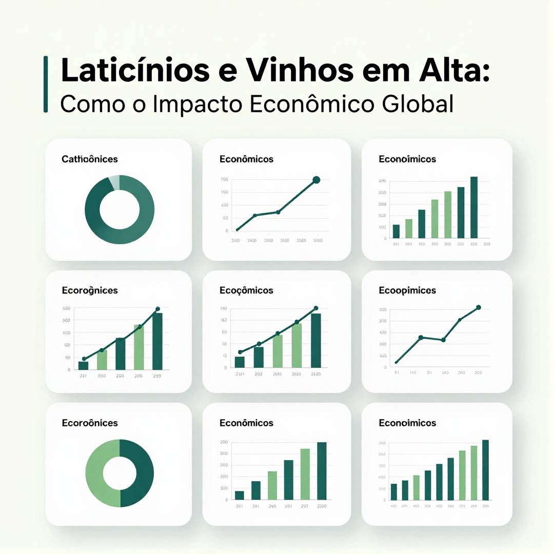 Infográfico - Laticínios e Vinhos em Alta: Como o Impacto Econômico Global Muda Seu Prato no Brasil