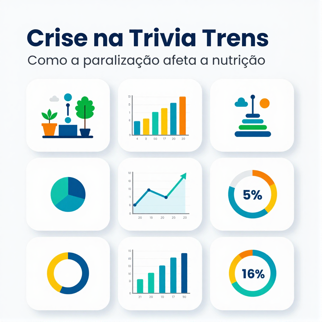 Infográfico - Crise na Trivia Trens: Como a paralisação afeta a nutrição e a saúde dos commuters em São Paulo