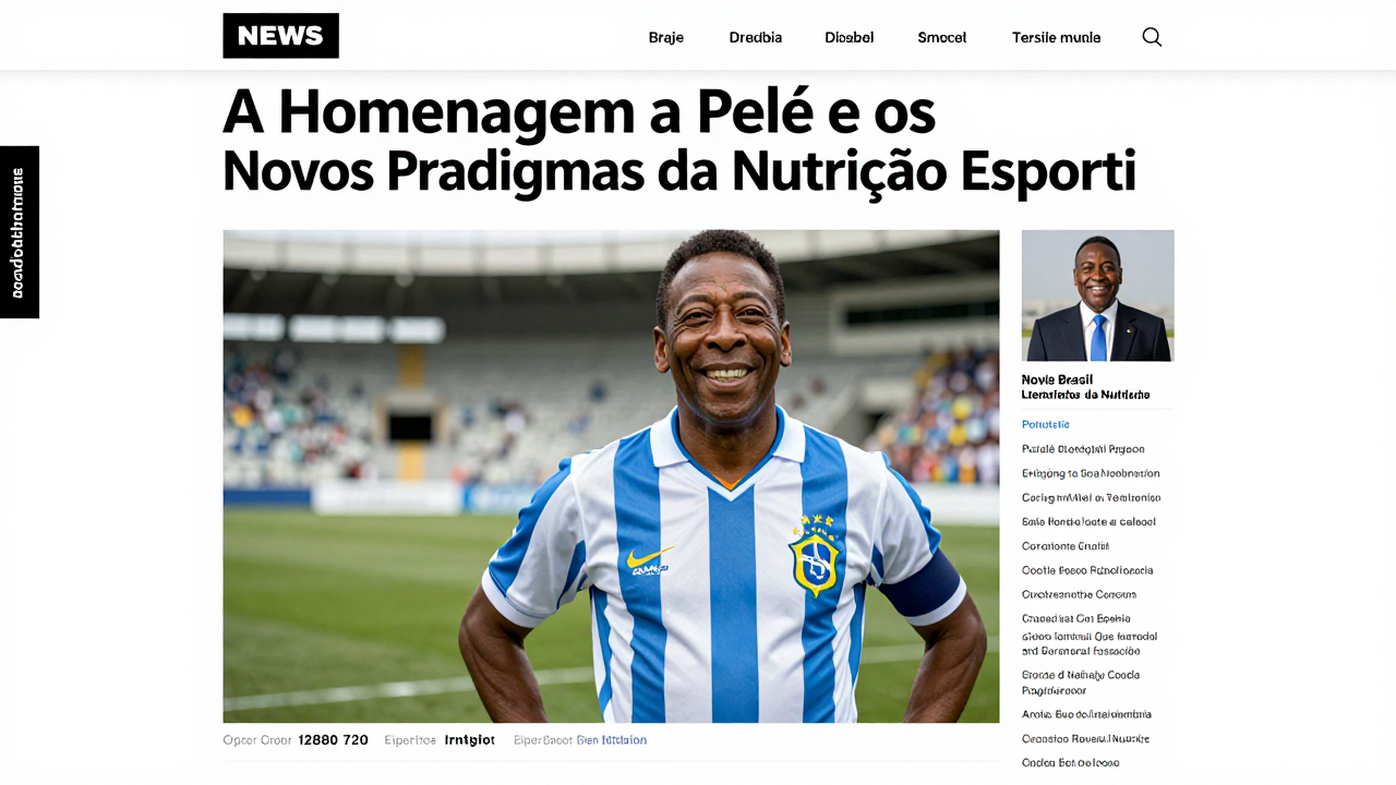 A Homenagem a Pelé e os Novos Paradigmas da Nutrição Esportiva na Era Pós-Copa