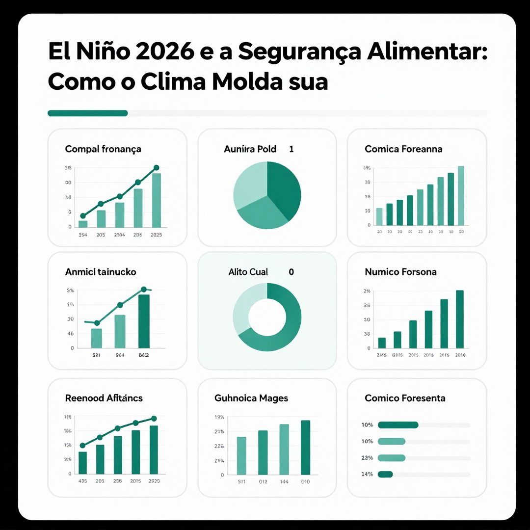 Infográfico - El Niño 2026 e a Segurança Alimentar: Como o Clima Molda sua Nutrição no Brasil e no Mundo