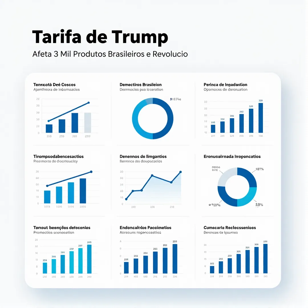 Infográfico - Tarifa de Trump Afeta 3 Mil Produtos Brasileiros e Revoluciona a Dieta Ocidental