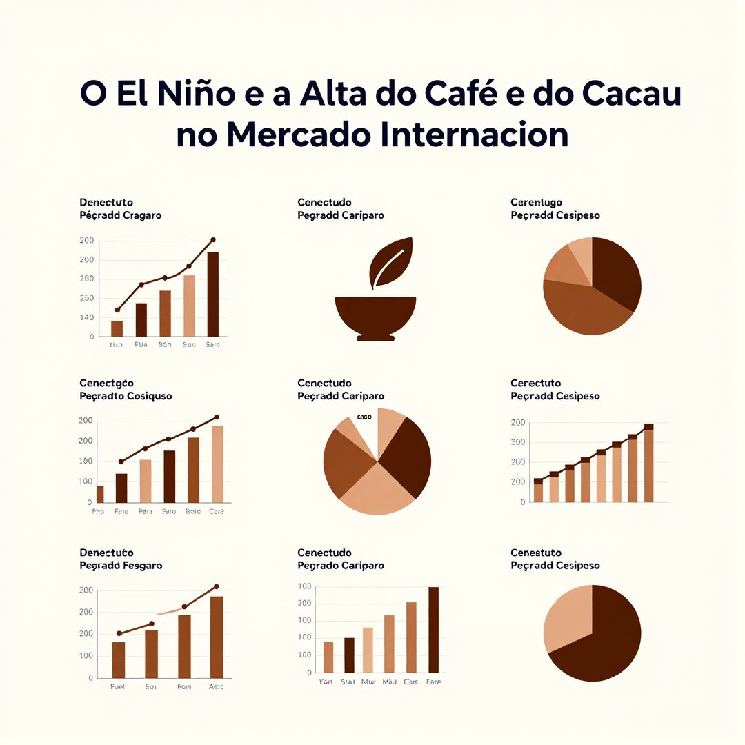 Infográfico - O El Niño e a Alta do Café e do Cacau no Mercado Internacional: Impactos na Nutrição Preventiva Global