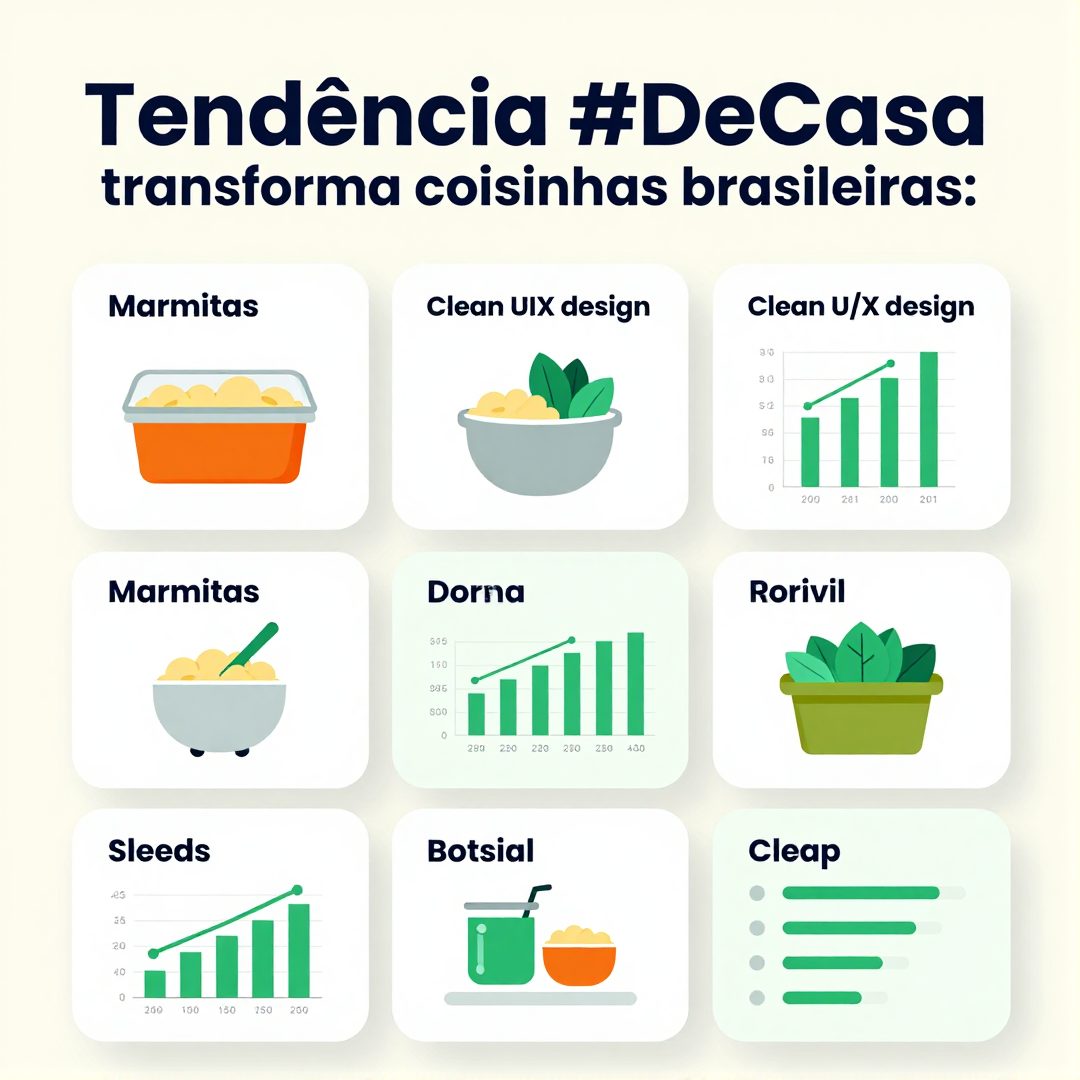 Infográfico - Tendência #DeCasa transforma coisinhas brasileiras: marmitas saudáveis e planejamento semanal para reduzir inflamação e