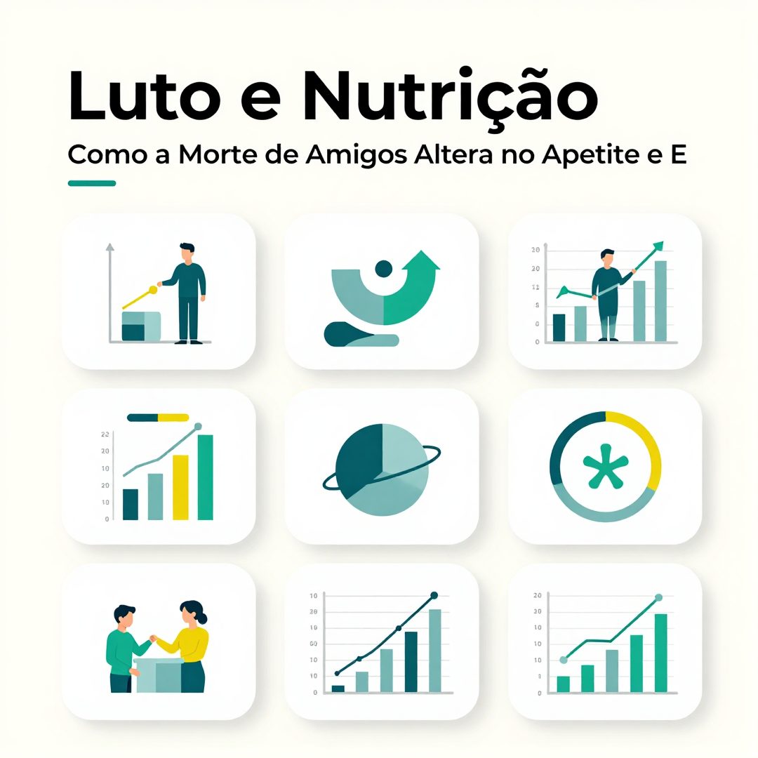 Infográfico - Luto e Nutrição: Como a Morte de Amigos Altera o Apetite e Estabiliza o Humor