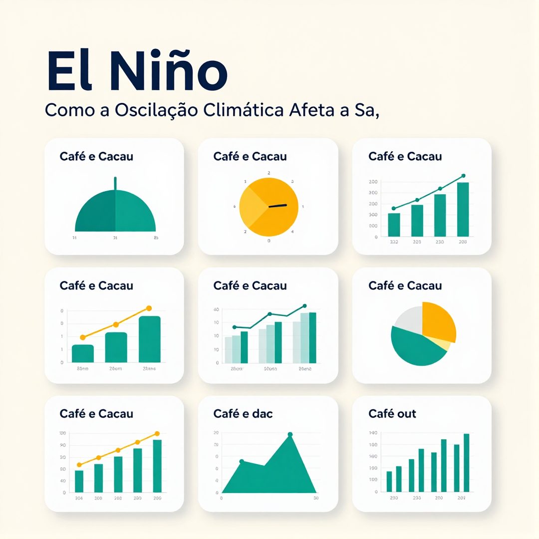 Infográfico - El Niño, Café e Cacau: Como a Oscilação Climática Afeta a Saúde Cardiovascular e as Finanças dos Brasileiros