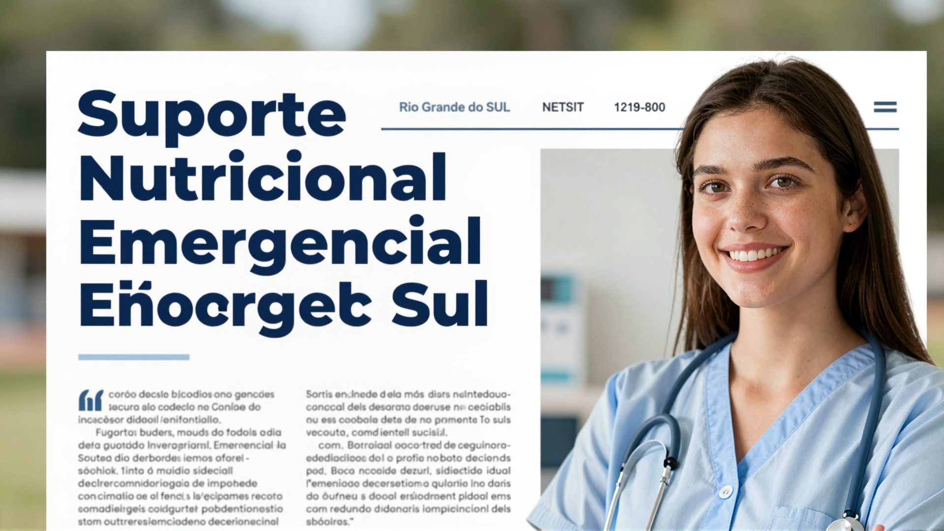Suporte Nutricional Emergencial no Rio Grande do Sul: Necessidades de Mais de Dois Mil Desalojados Após o Ciclone-Bomba