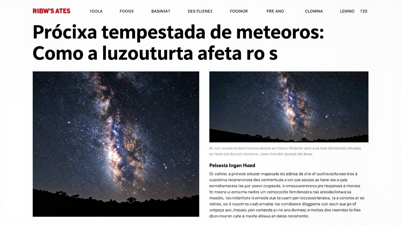 Próxima tempestade de meteoros: como a luz noturna afeta o sono e a produção hormonal