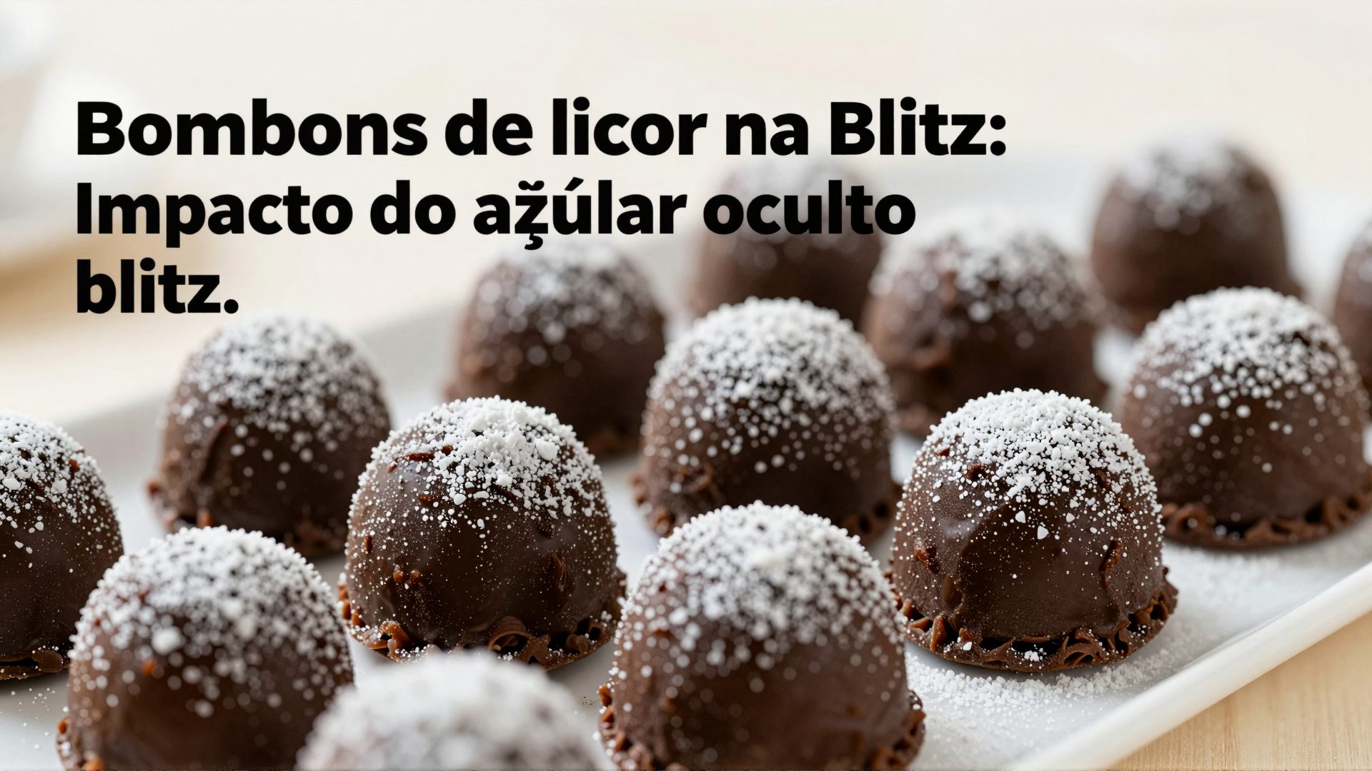 Bombons de licor na blitz: impacto do açúcar oculto na glicose sanguínea