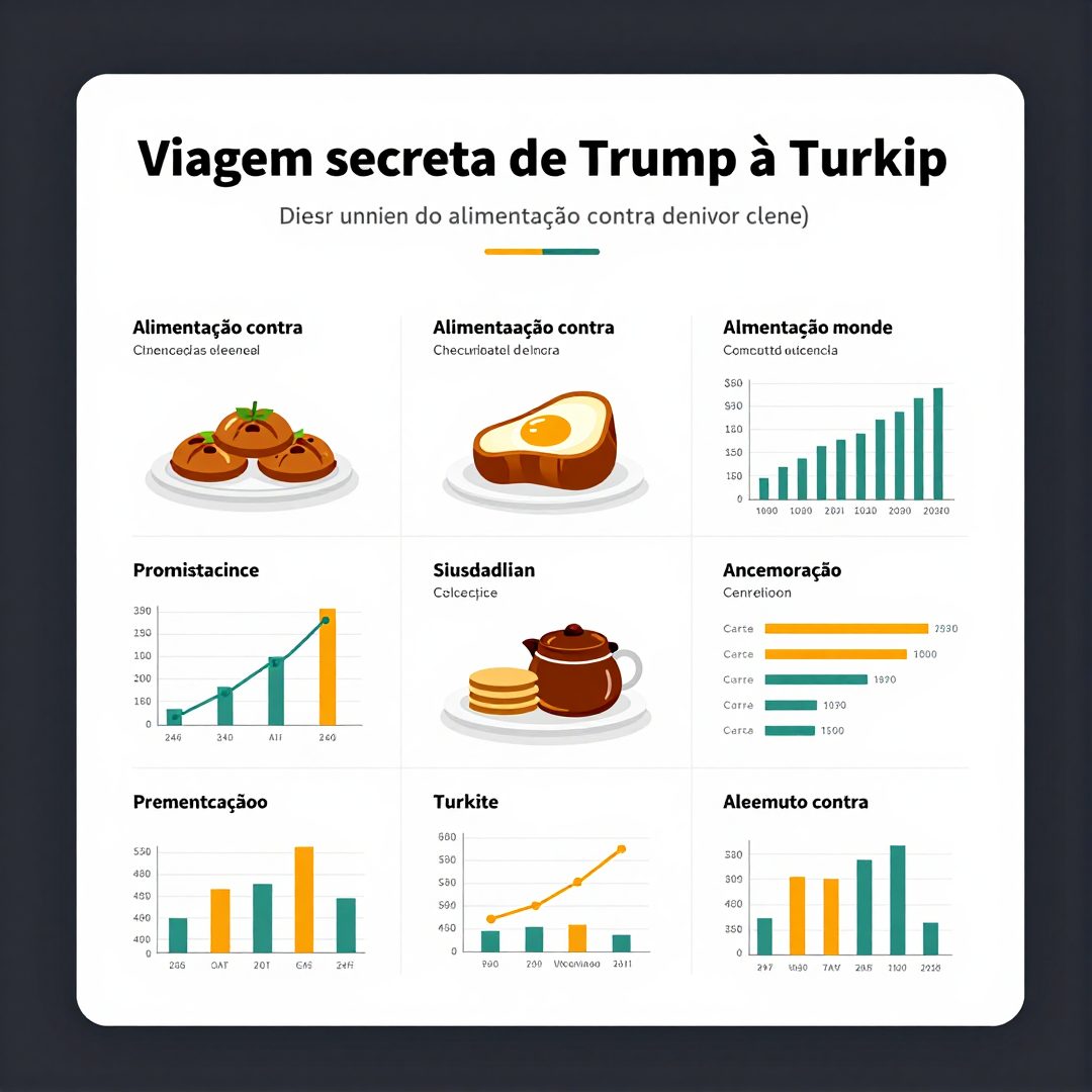Infográfico - Viagem secreta de Trump à Turquia destaca alimentação contra fuso horário e estresse