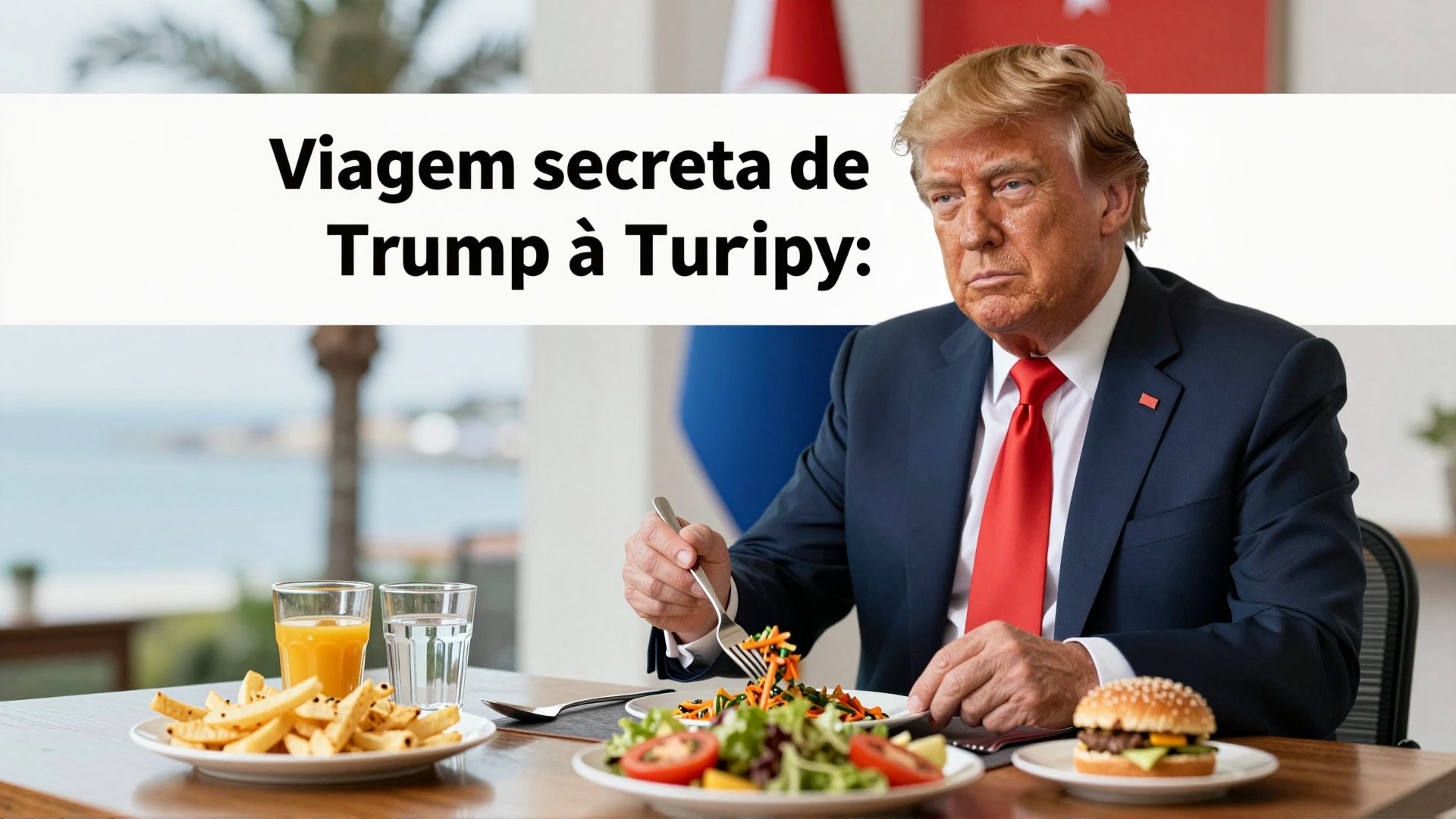 Viagem secreta de Trump à Turquia destaca alimentação contra fuso horário e estresse
