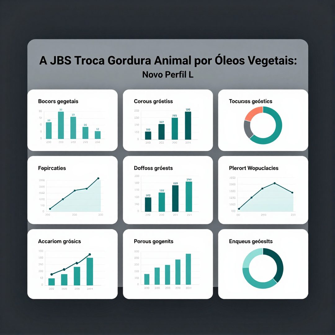 Infográfico - A JBS Troca Gordura Animal por Óleos Vegetais: Novo Perfil Lipídico das Carnes Processadas
