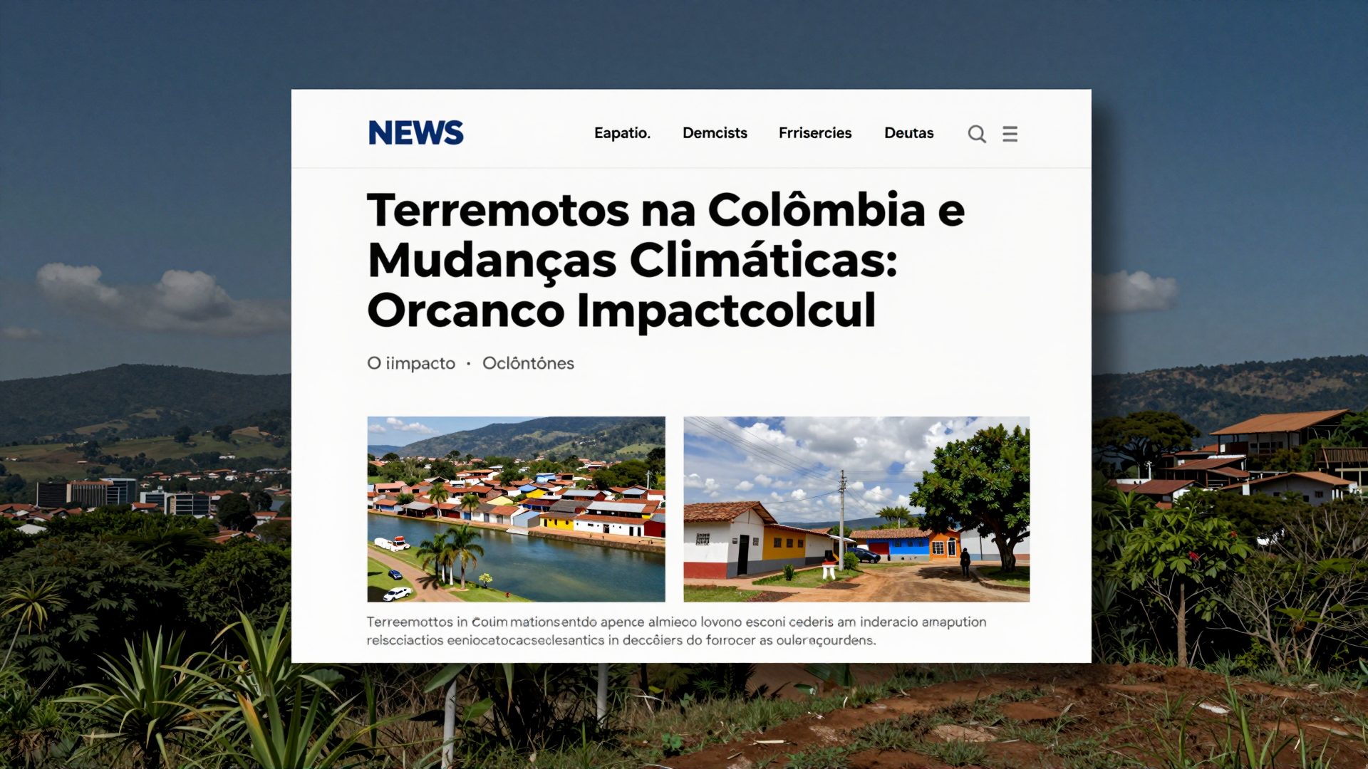 Terremotos na Colômbia e Mudanças Climáticas: O Impacto Oculto nos Micronutrientes dos Alimentos Básicos