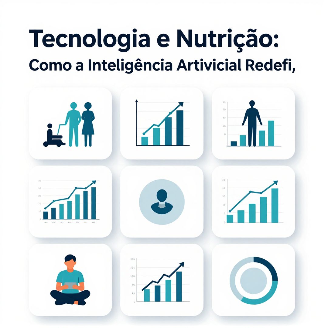 Infográfico - Tecnologia e Nutrição: Como a Inteligência Artificial Redefine os Lanches para Combater a Fadiga Mental no Brasil