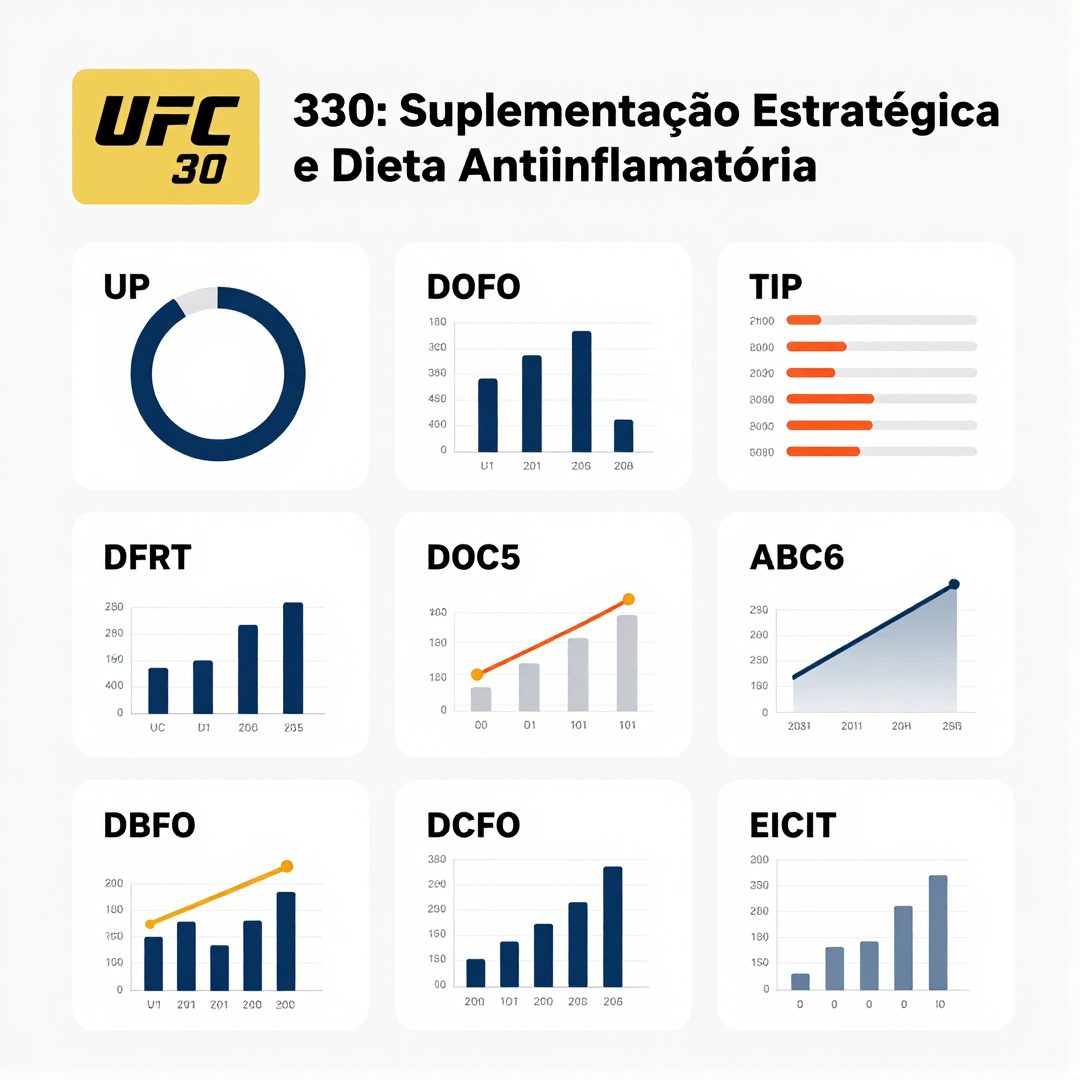 Infográfico - UFC 330: Suplementação Estratégica e Dieta Antiinflamatória para Recuperação Muscular entre Lutas