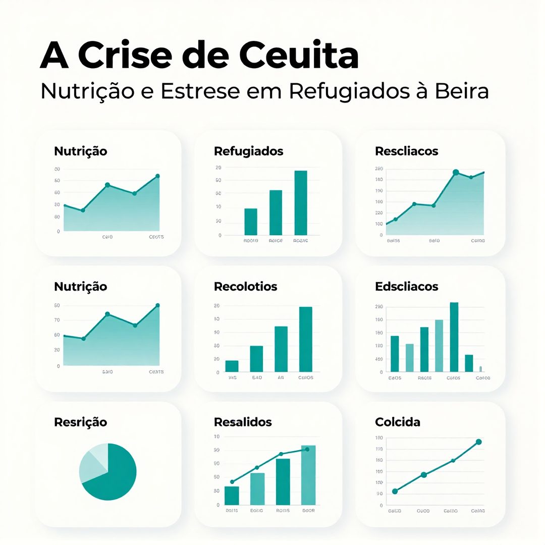 Infográfico - A Crise de Ceuta: Nutrição e Estresse em Refugiados à Beira da Europa