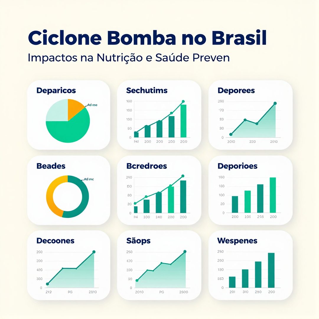 Infográfico - Ciclone Bomba no Brasil: Impactos na Nutrição e Saúde Preventiva Internacional