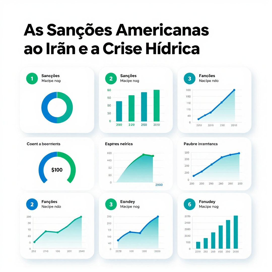 Infográfico - As Sanções Americanas ao Irã e a Crise Hídrica: Como a Escassez de Água Afeta a Segurança Alimentar Global