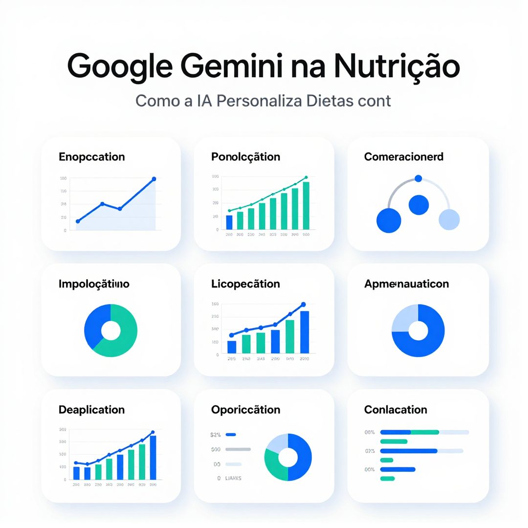 Infográfico - Google Gemini na Nutrição: Como a IA Personaliza Dietas contra Doenças Crônicas