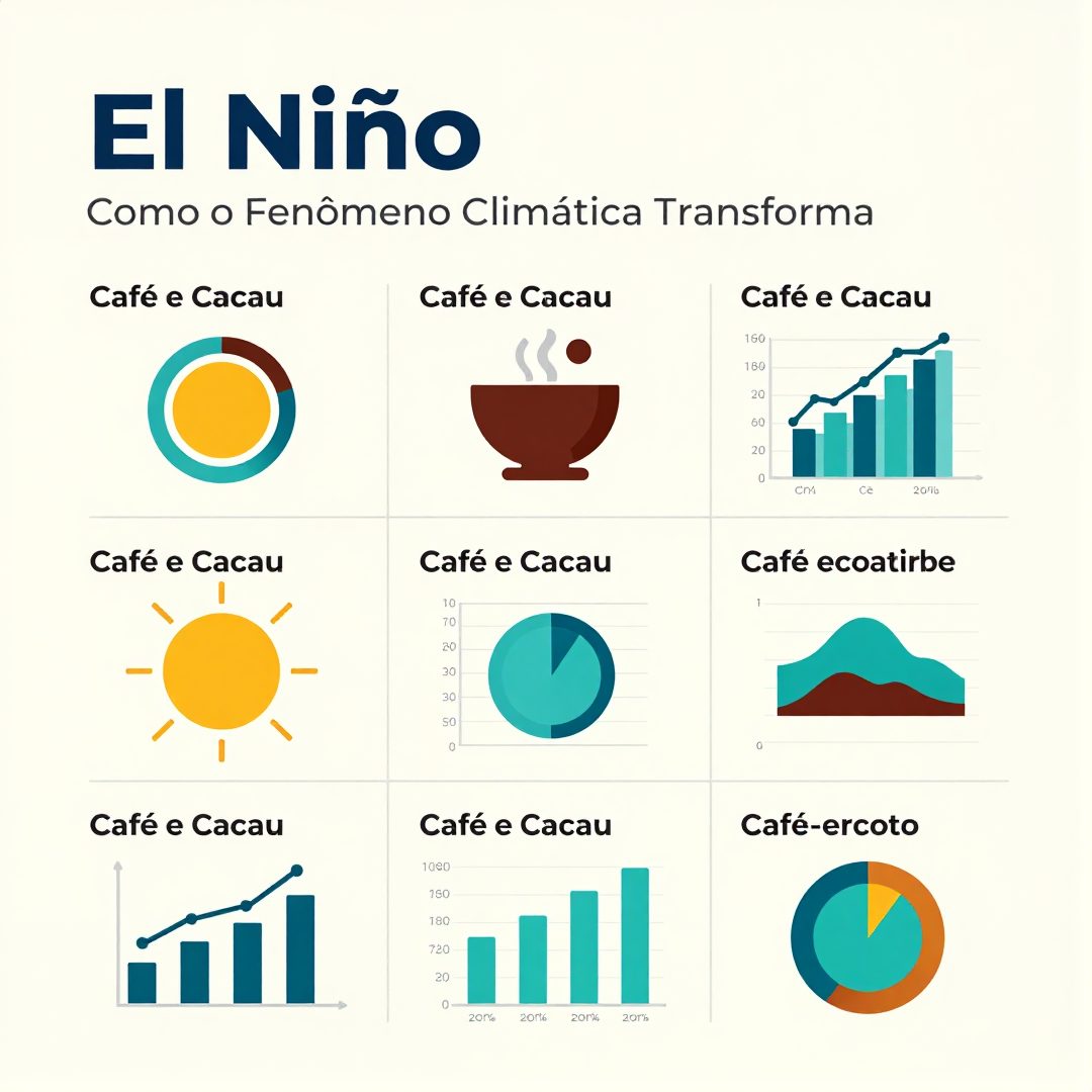 Infográfico - El Niño, Café e Cacau: Como o Fenômeno Climático Transforma a Nutrição Preventiva Global