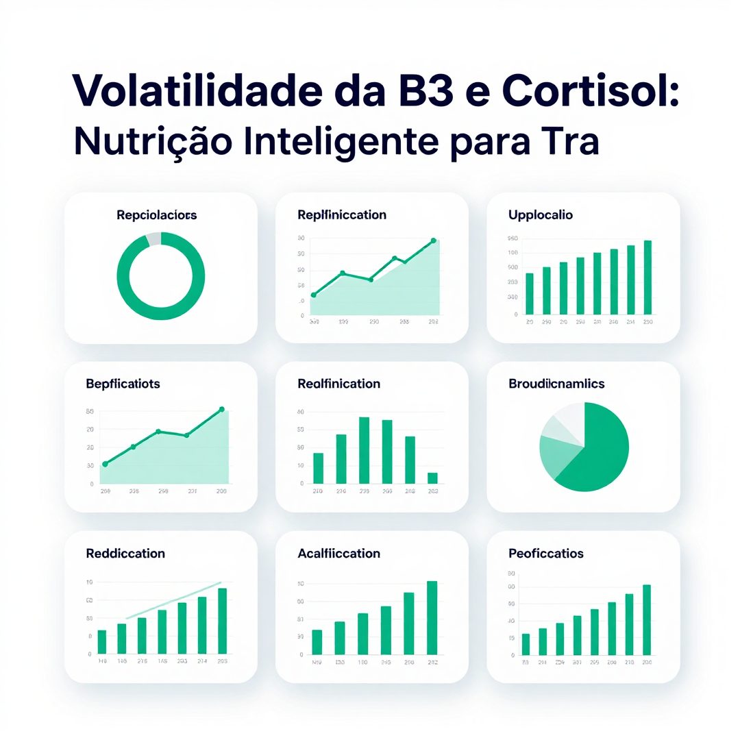 Infográfico - Volatilidade da B3 e Cortisol: Nutrição Inteligente para Traders Sob Pressão