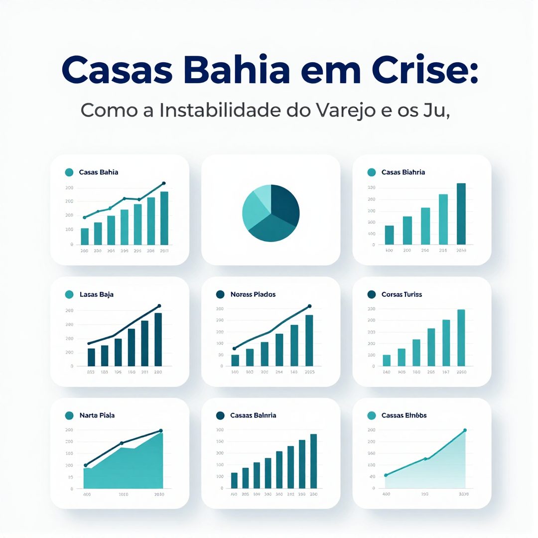 Infográfico - Casas Bahia em Crise: Como a Instabilidade do Varejo e os Juros Altos Alteram Nossos Hábitos Alimentares