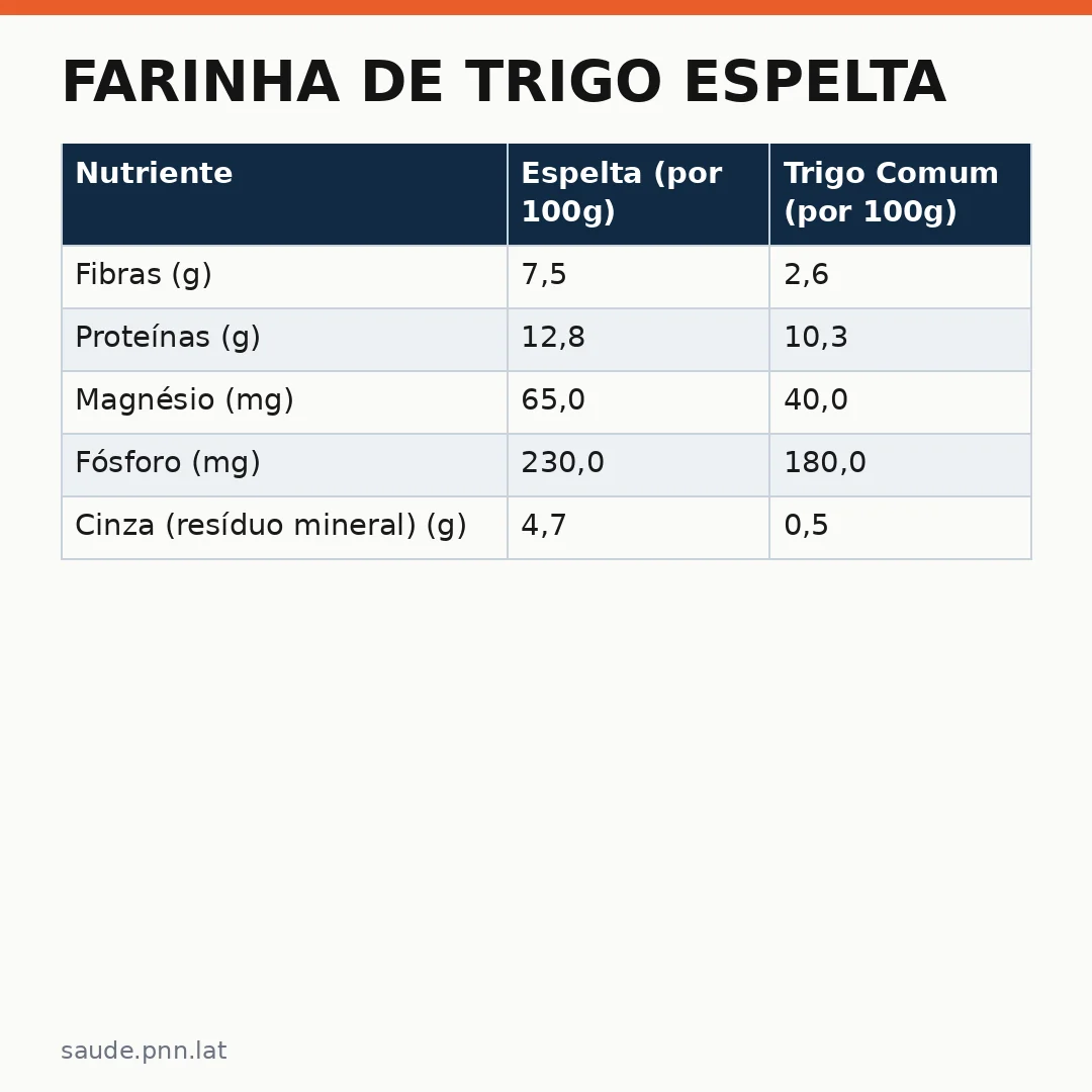 Infográfico - Farinha de trigo espelta: o retorno da saúde aos grãos ancestrais