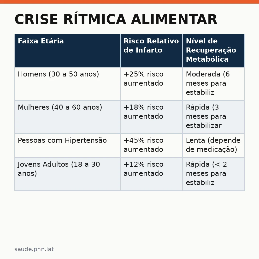 Infográfico - Crise Rítmica Alimentar: O Impacto de Mudar o Horário das Refeições no Fim da Semana na Saúde Cardiovascular
