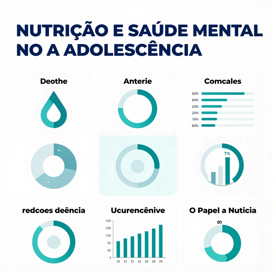 Infográfico - Nutrição e Saúde Mental na Adolescência: O Papel dos Nutrientes no Controle do Estresse