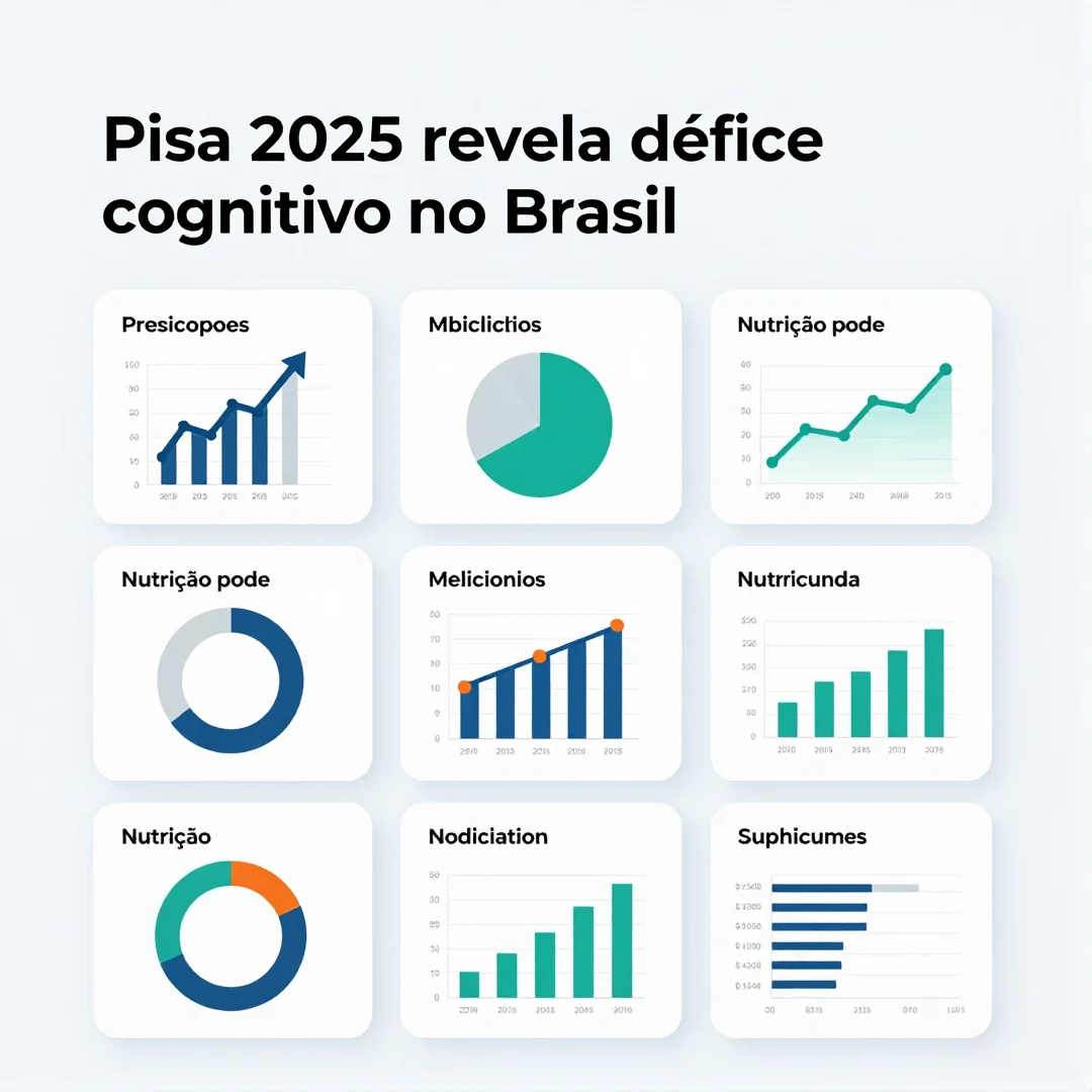 Infográfico - Pisa 2025 revela défice cognitivo no Brasil: nutrição pode ser o caminho para reverter o cenário escolar
