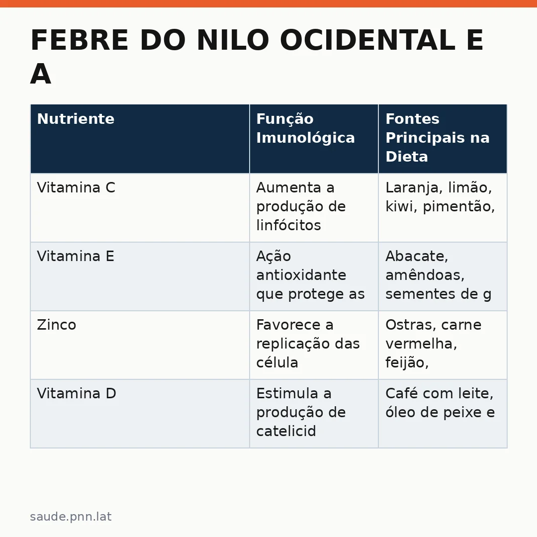 Infográfico - Febre do Nilo Ocidental e a Alimentação Preventiva no Brasil