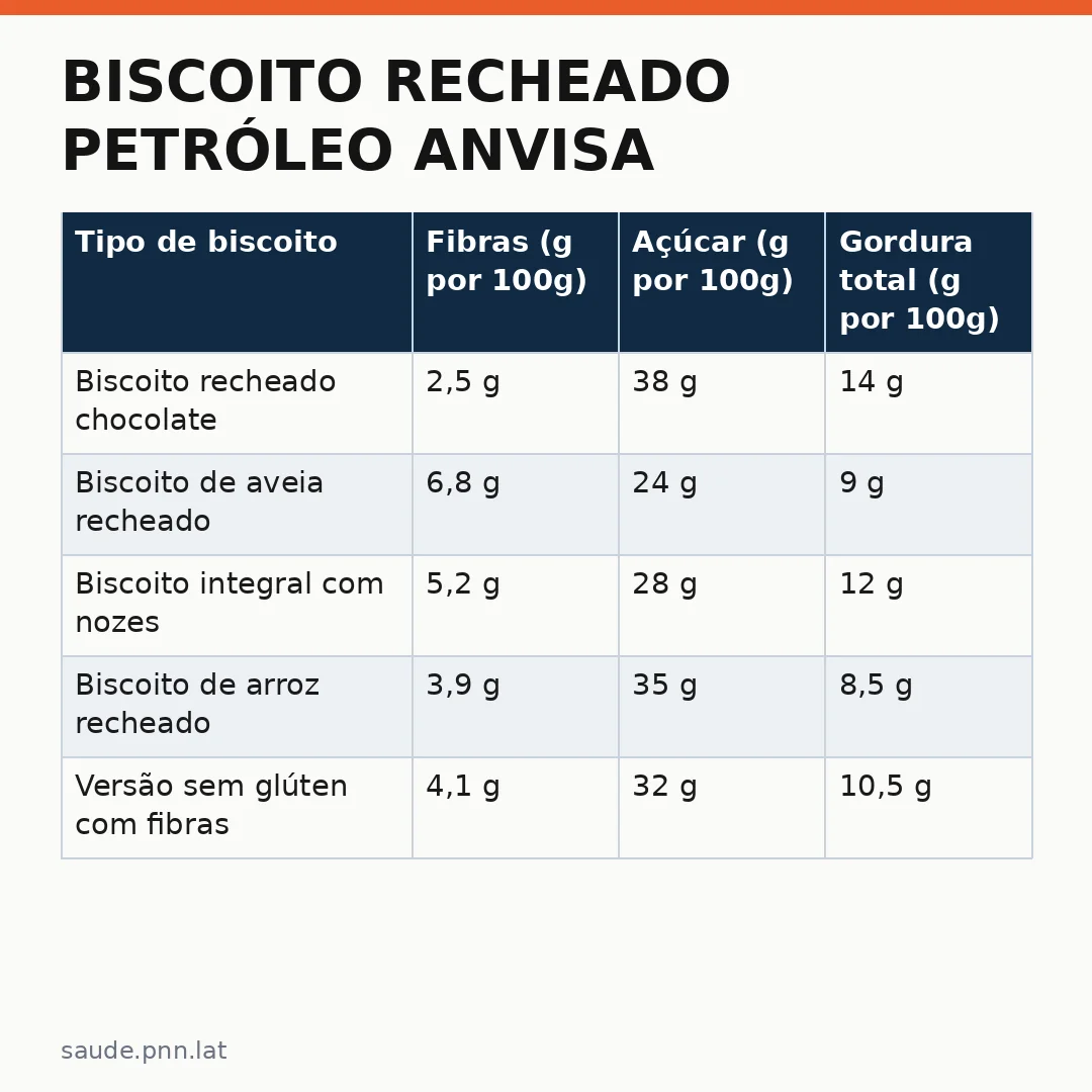 Infográfico - Biscoito Recheado Petróleo Anvisa: A Verdade Sobre Ingredientes Ocultos nos Rótulos