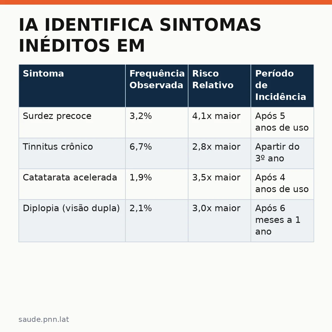 Infográfico - IA Identifica Sintomas Inéditos em Usuários de Medicamentos Antidiabéticos: O Que Cadastrar na Prática Clínica