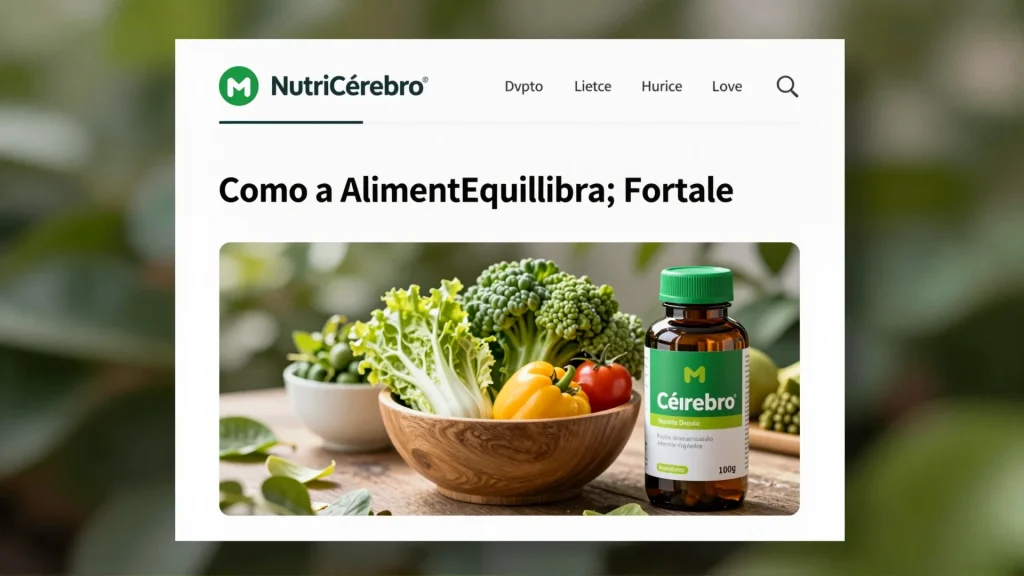 NutriCrebro Digital Como a Alimentao Equilibrada Fortalece o Pensamento Crtico n