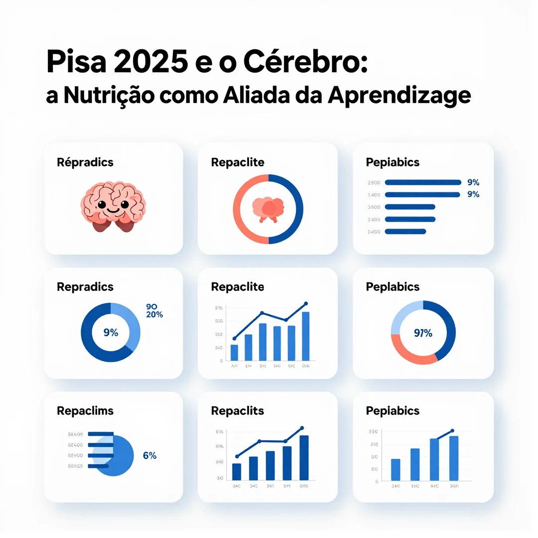 Infográfico - Pisa 2025 e o Cérebro: a Nutrição como Aliada da Aprendizagem