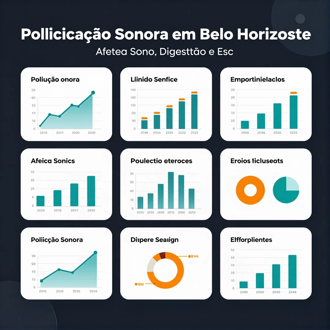 Infográfico - Poluição Sonora em Belo Horizonte Afeta Sono, Digestão e Escolhas Alimentares da População