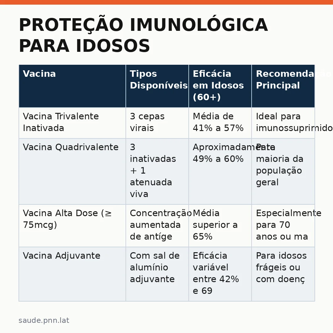 Infográfico - Proteção Imunológica para Idosos: O Papel da Vacinação e Nutrição